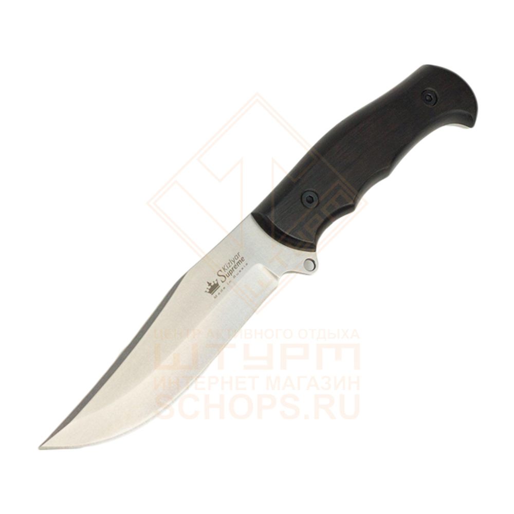 Нож Kizlyar Supreme Caspian D2 граб, Wood/Stonewash