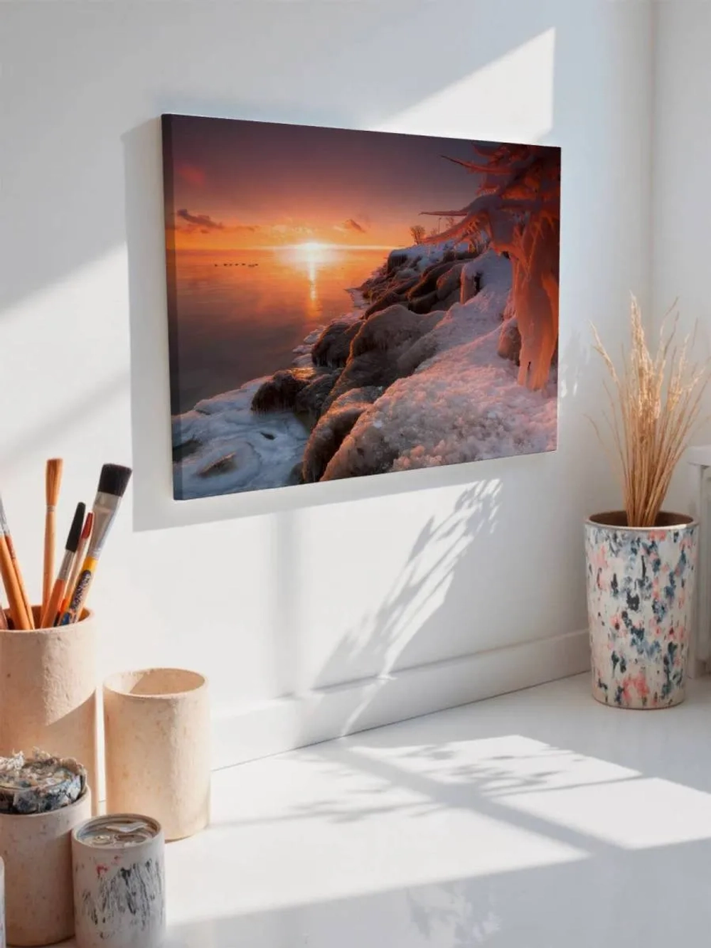 Картина на стену 40 X 50 Зимний пейзаж