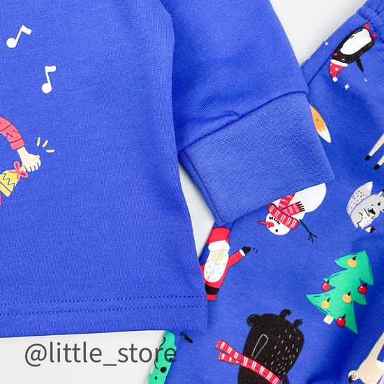 Пижама новогодняя теплая "Праздничный микс"