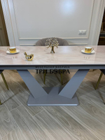 Кухонный раскладной стол "Вирджиния" , черный мрамор и 4 стула Версаль