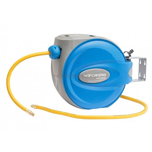 NORDBERG (HR1015HPVC) Шланг поливинилхлоридный, гибкий на автоматической катушке, диаметр 9.5х15.5 мм, 15 м