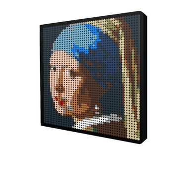 Набор для творчества Wanju pixel ART картина мозаика пиксель арт - Картина Девушка с жемчужной серёжкой Het meisje met de parel 2603 детали