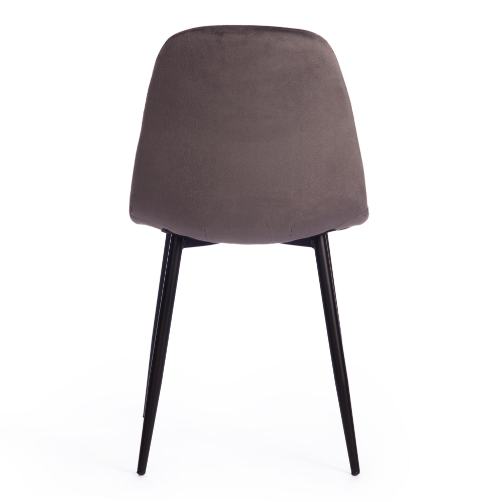 Стул BREEZE (mod. 4724) Велюр/металл , 44 х 53 х 87 см, Dark grey (темно-серый) HLR24 / черный