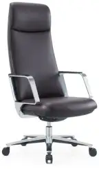 Кресло офисное Vertu черная экокожа