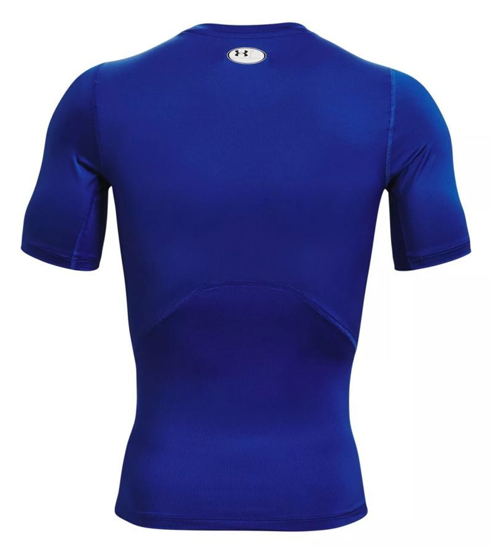 Мужская теннисная футболка Under Armour Men's HeatGear Armour Short Sleeve - небесный