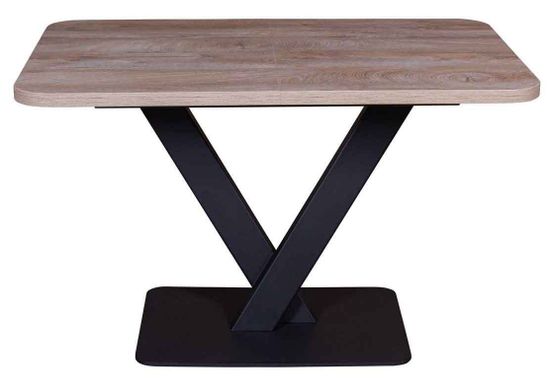 МОДЕРН-9, СТОЛ РАЗДВИЖНОЙ (120+40) ЭНДГРЕЙН / опора черная