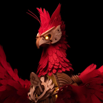 Деревянный конструктор Огненный Феникс со светящимися глазами (Lemmo)