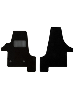 Коврики в салон для VOLKSWAGEN Transporter (T5) 2003-2009, 2009-2015, фургон, 2 шт. (текстиль) KLEVER03511122110KH