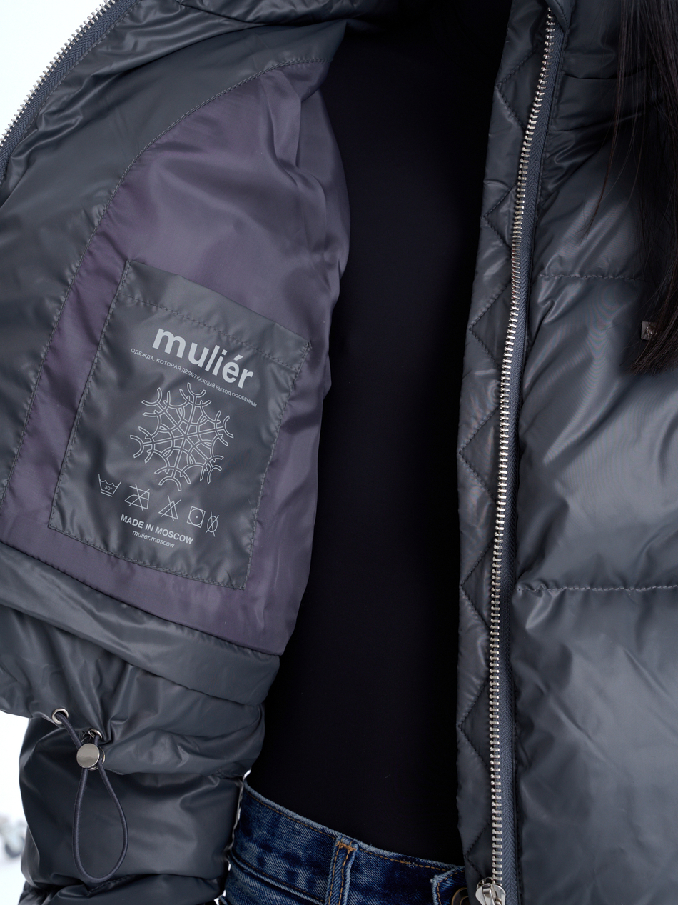 Пуховик "Ice, baby" серый Пуховик "Ice, baby" серый