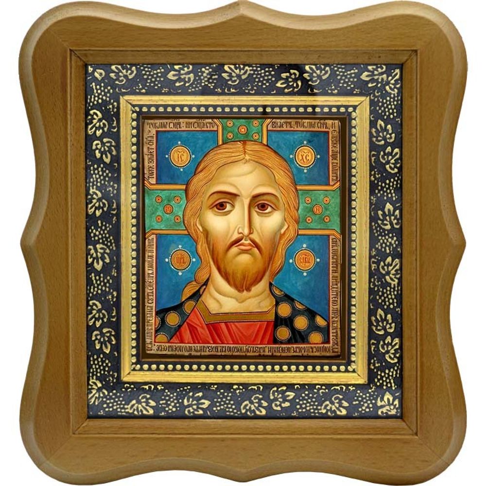 Спас Златые Власы. Икона Иисуса Христа на холсте.