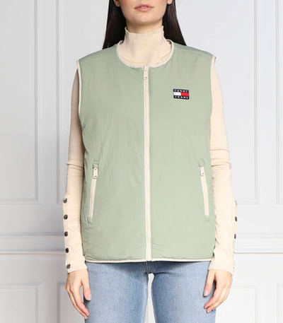 двусторонняя безрукавка Tommy Jeans - бежевый(DW0DW14934)