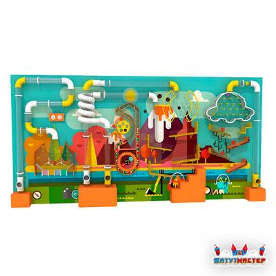 Интерактивная стена для детей «Путь к вершине», 4,8×1,8×0,6 м