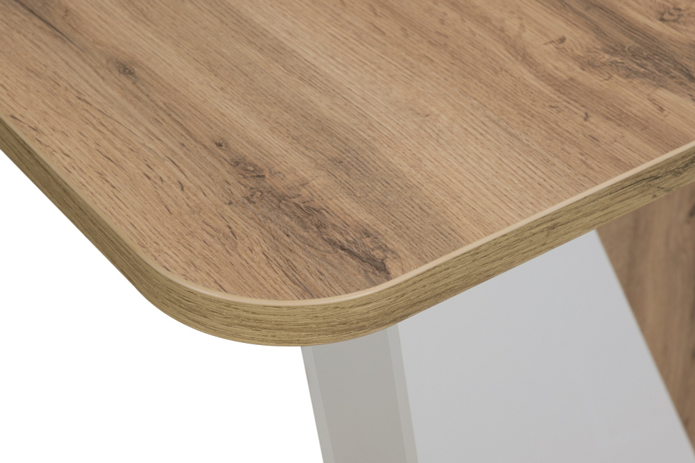 Ст 80.041 Стол обеденный "RICKY", корпус Бетон, Белый