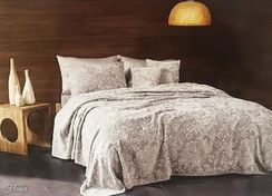 Покрывало пике FLAVIA бежевый TIVOLYO HOME Турция