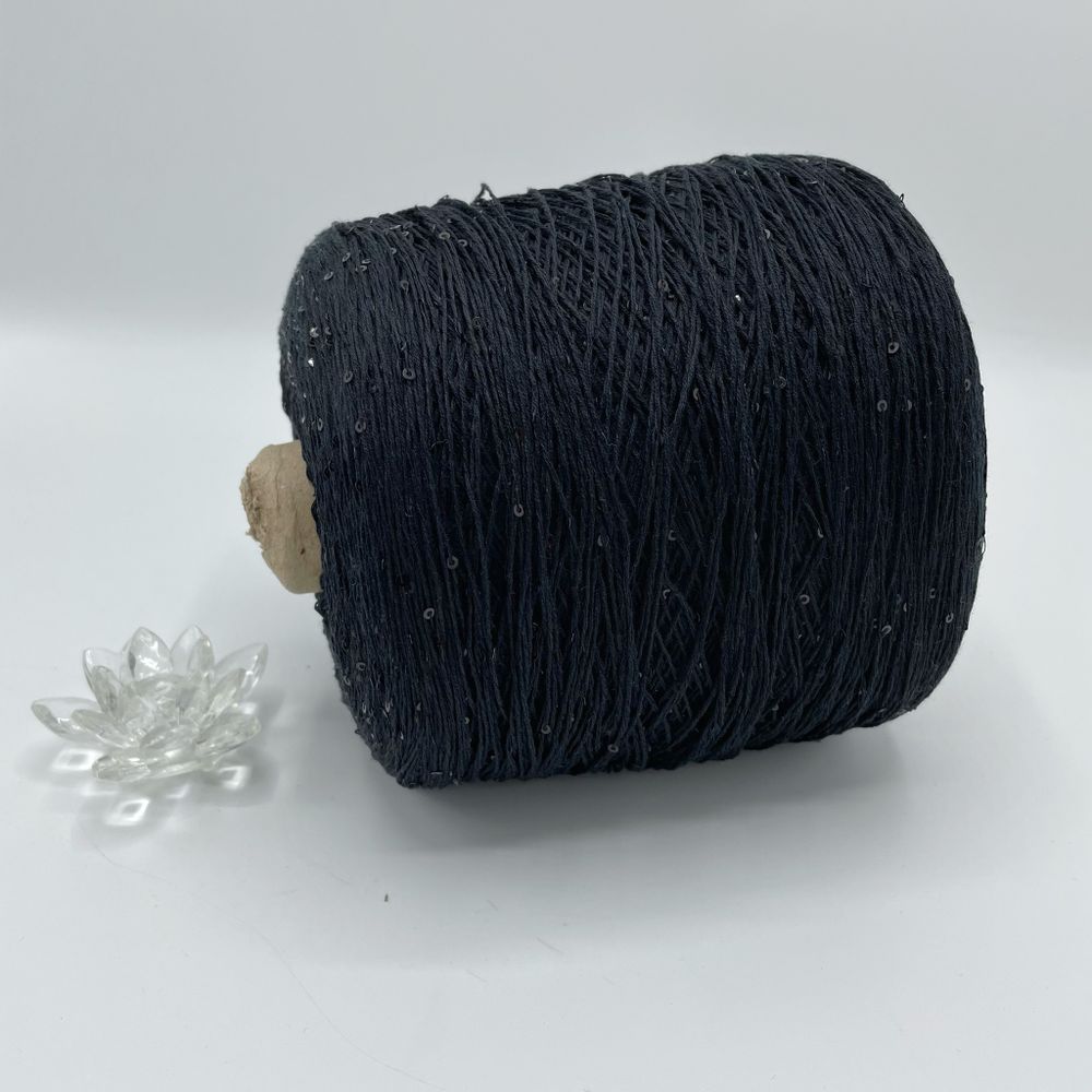 Пряжа пайетки на бобине (200 гр) FILATI ITALIANA 100% хлопок+пайетки