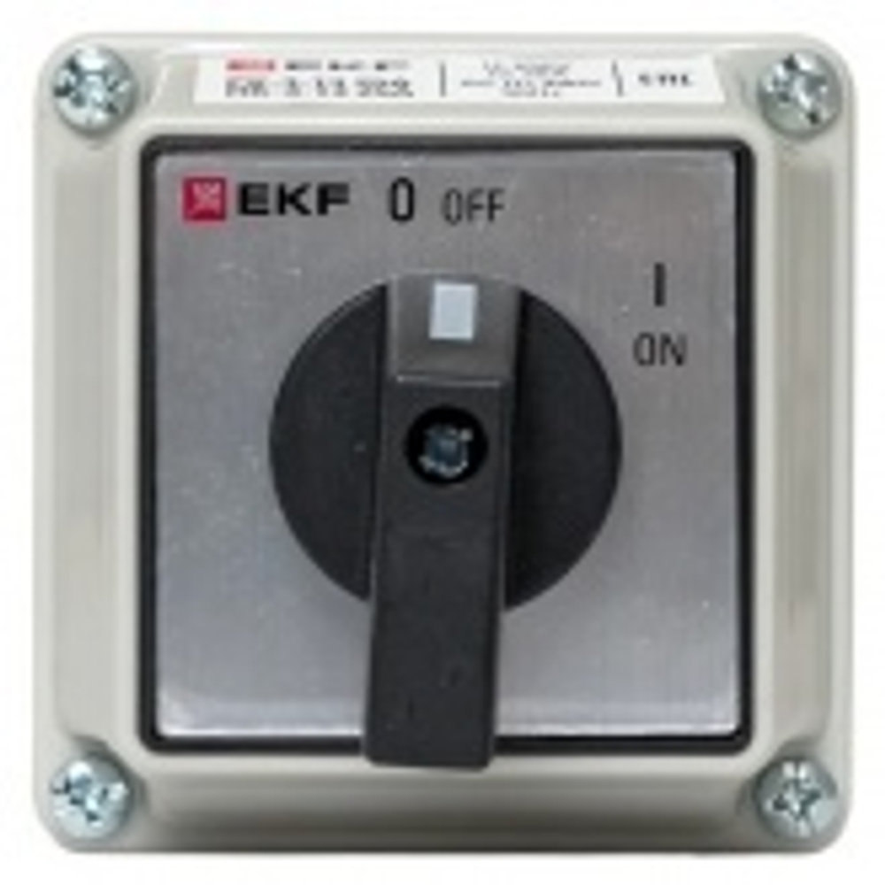 Переключатель кулачковый ПК-3-13 25А 3P "ВКЛ-ВЫКЛ" IP54 EKF pk-3-13-25