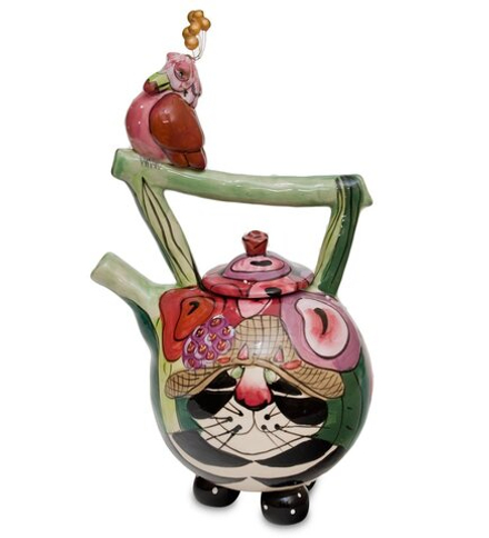 Blue Sky BS-115 Заварочный чайник «Кот Кланси и птичка»