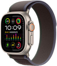 Apple Watch Ultra 2, 49 мм, GPS + Cellular, корпус из титана, ремешок Trail синего/черного цвета