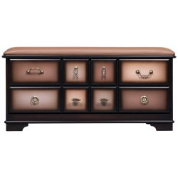 Банкетка Пандора с обувницей Орех Шоколад