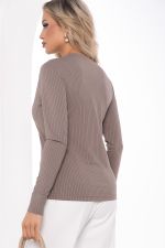 Джемпер с V-образным вырезом (шоколад) Б8274 LT Collection