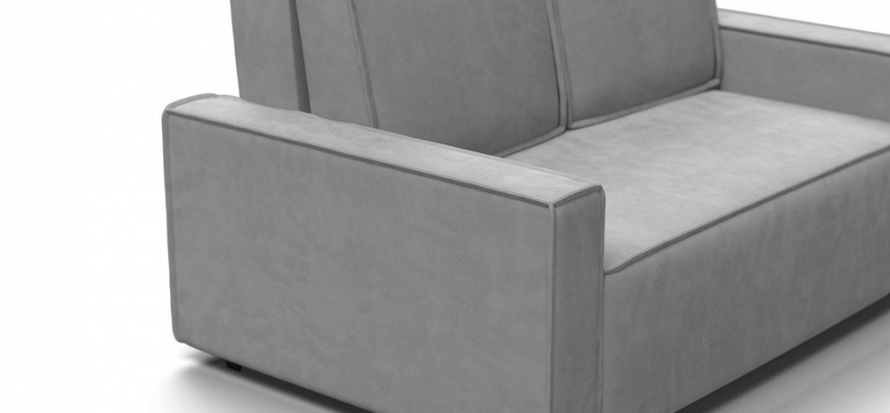 Диван Норд двухместный Велюр Монолит сталь