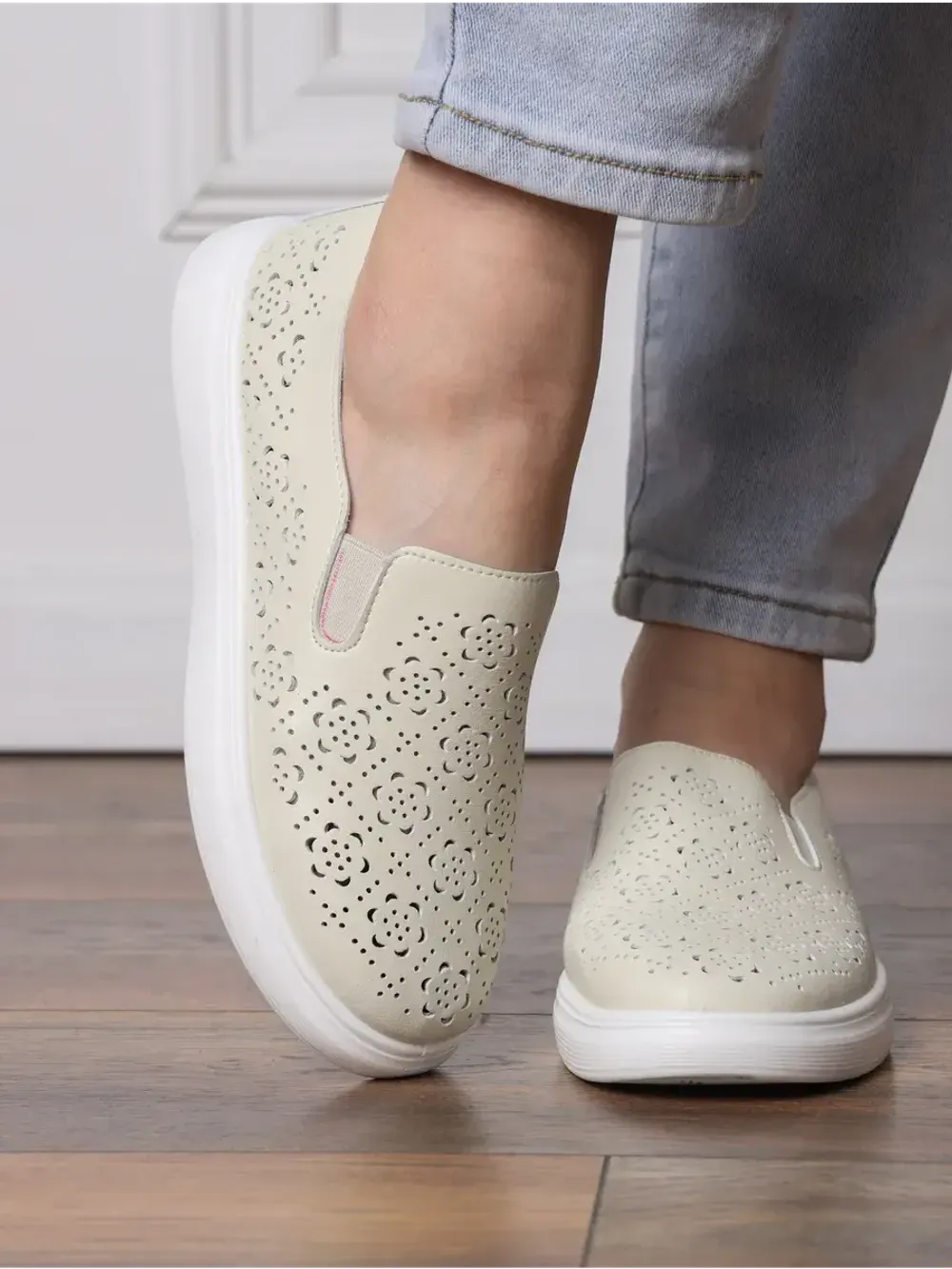 Мокасины летние с перфорацией