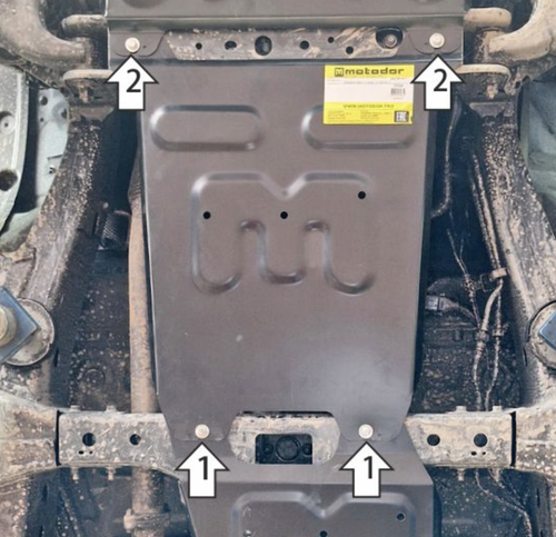 Защита стальная КПП для Foton Tunland V9 MOTODOR.77509