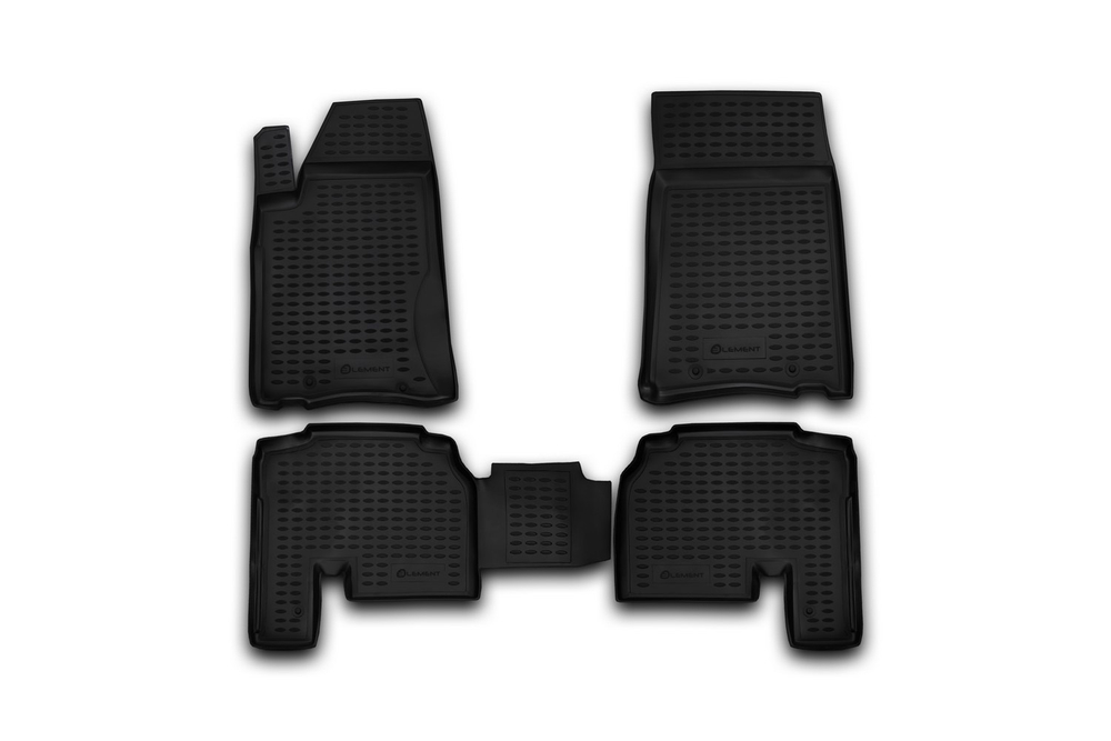Коврики Standard, в салон SSANG YONG Actyon Sports, 2012-  4 шт. (полиуретан, чёрные) Element.NLC.61.12.210