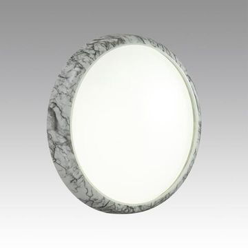 7638/DL COLOR SN 137 Светильник пластик/бел. мрамор LED 48Вт 4000K D410 IP43 MRAMO WHITE