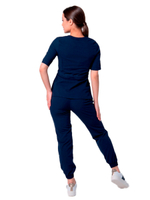 Джоггеры медицинские женские Mariita MA761 укороченные зауженного кроя, синий, 54