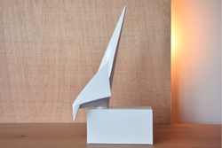 Скульптура 30x17x52см VP Ceramic Bird белая