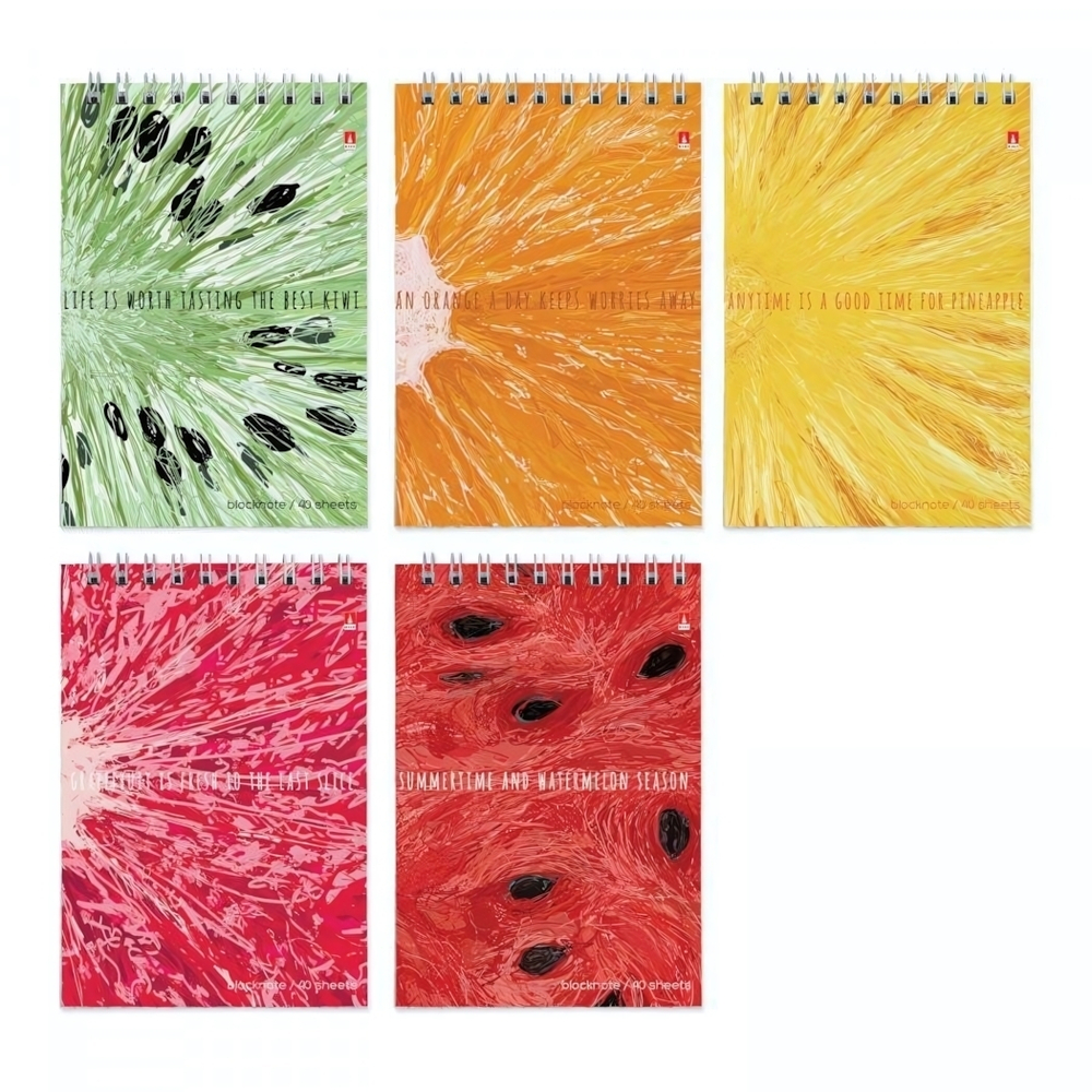Блокнот А6 40л. "Exotic fruits" в ассорт. (Альт)