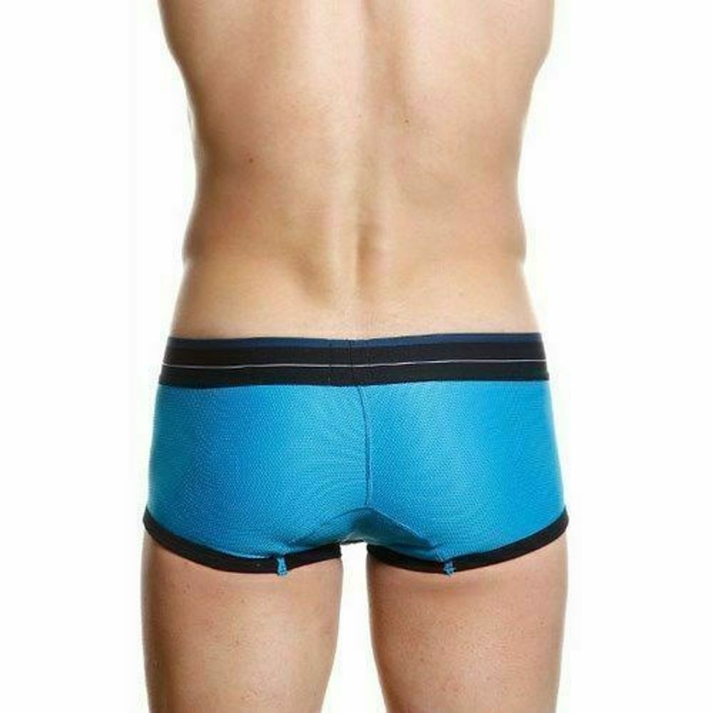 Мужские трусы хипсы синие в сетку TOOT Nylon Sport Hip Boxer TT00076