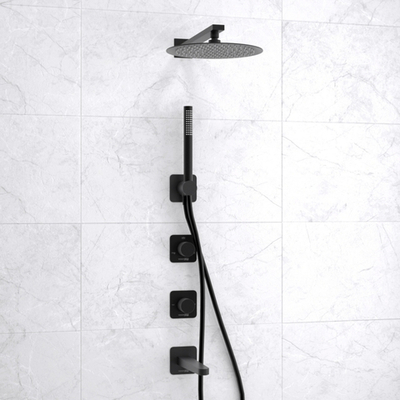 A5251.300.301.219.258.302.242.217 Встраиваемый комплект для ванны с верхней душевой насадкой, лейкой