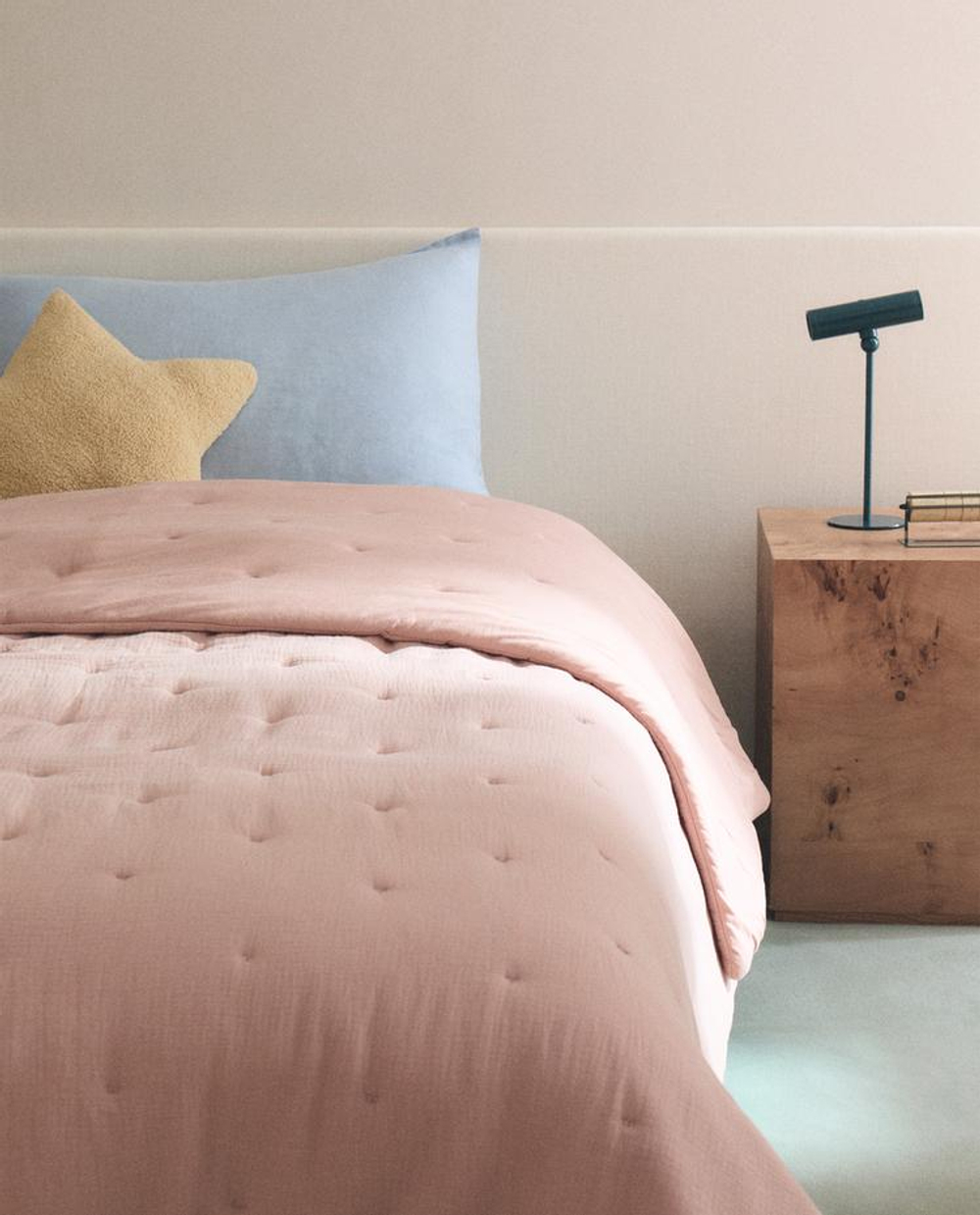 ZARA HOME ДЕТСКОЕ МУСЛИНОВОЕ ПОКРЫВАЛО, РОЗОВЫЙ