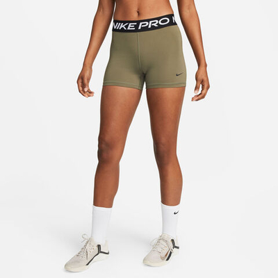 Женские теннисные шорты Nike Pro Ball Shorts Women - Olive, Black