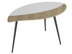 Стол журнальный Лайм дуб сонома/белый/чёрный