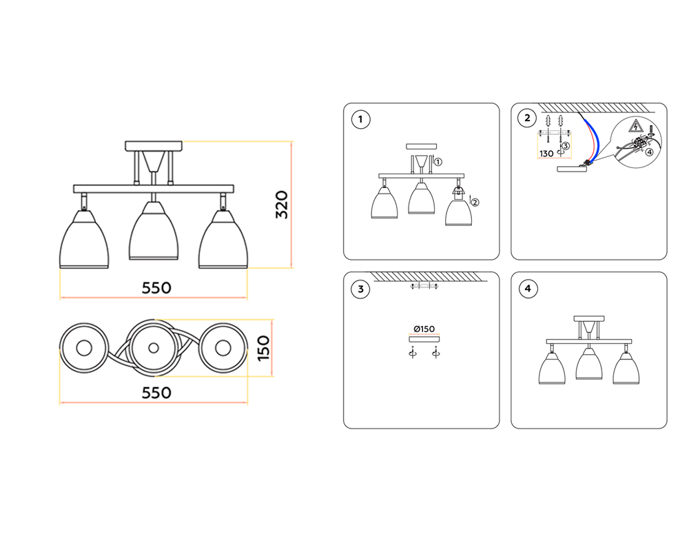 Ambrella Подвесная люстра Traditional TR3112