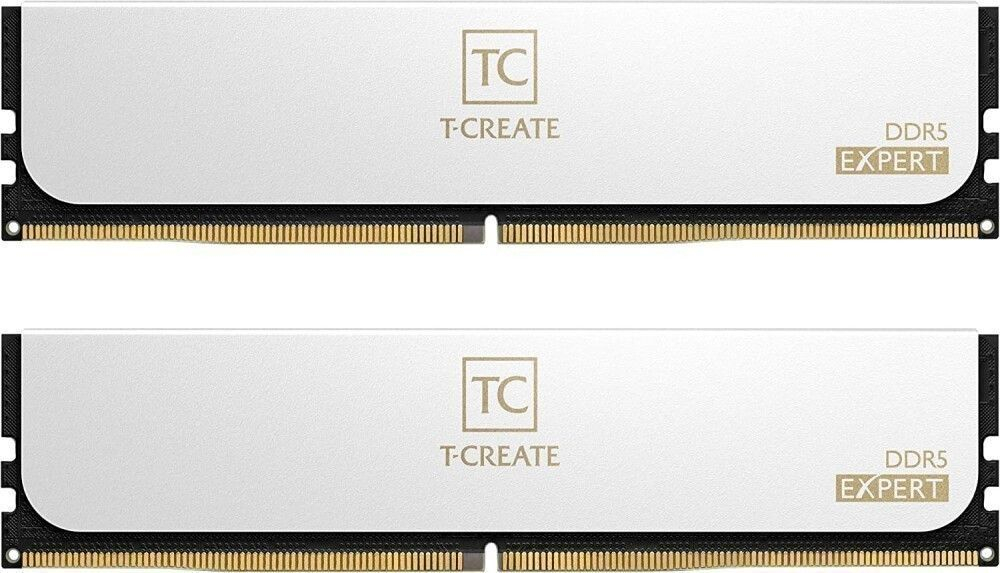 Оперативная память TEAMGROUP T‑Create Expert DDR5‑6400 — комплекты 32/64/128 ГБ (черная/белая)