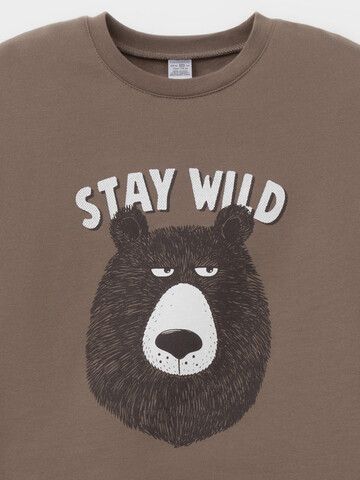 пижама  для мальчика  К 1567/сосновая кора,бурый мишка