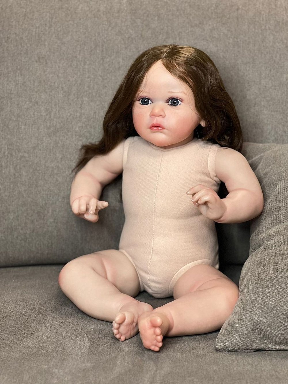 Кукла Реборн мягконабивная 60см в пакете (FA-343)