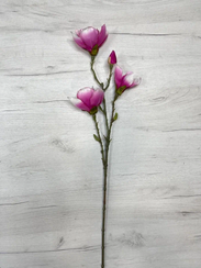 Ветвь с красными цветами 80 см., Christmas DeLuxe (87534)