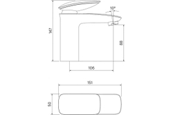Смеситель для умывальника IDDIS Stone STOSB00i01