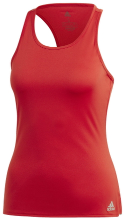 Женский топ теннисный Adidas W Club Tank - scarlet/grey three F17
