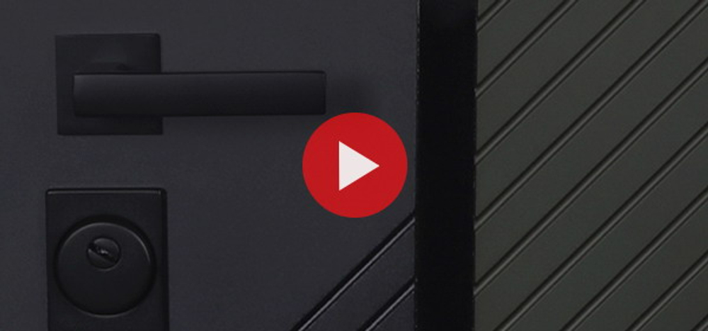 Стальная дверь "Форт" с зеркалом