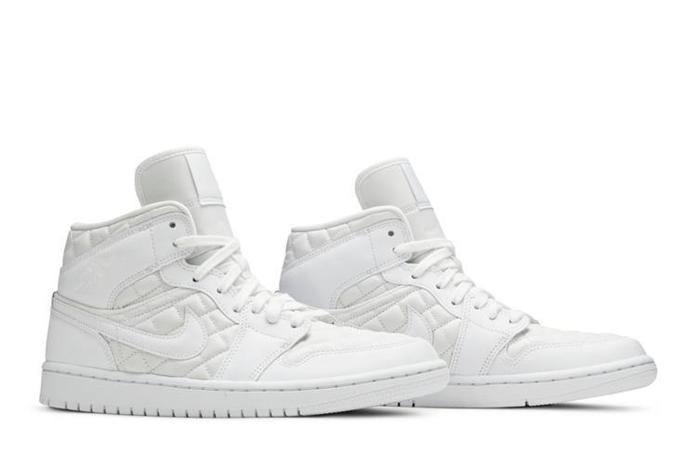 Кроссовки Jordan Air Jordan 1 Mid "Quilted White" (Женская размерная сетка)