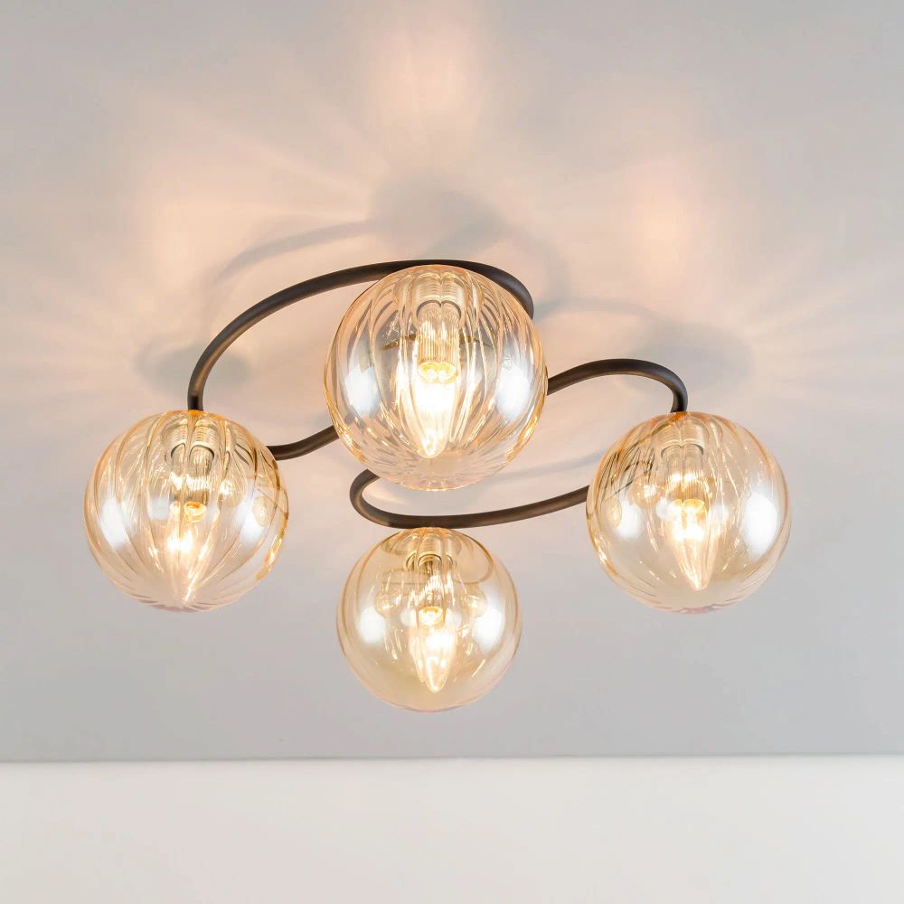 Citilux Эрни CL122145 Люстра потолочная Чёрная