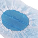 Бахилы КОМПЛЕКТ 50 штук (25 пар), ДВОЙНЫЕ (со стелькой), 40х14 см, 80 мкм,LAIMA, 104982