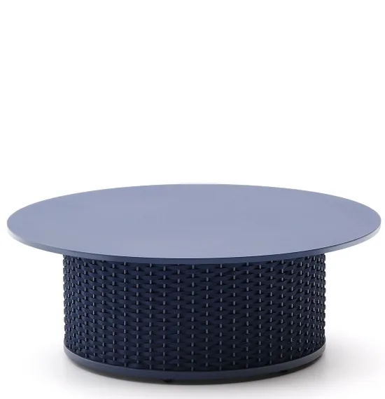 Уличный журнальный столик Sedalis Ø100 см, синий