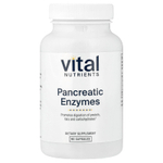 Vital Nutrients, панкреатические ферменты, 90 капсул